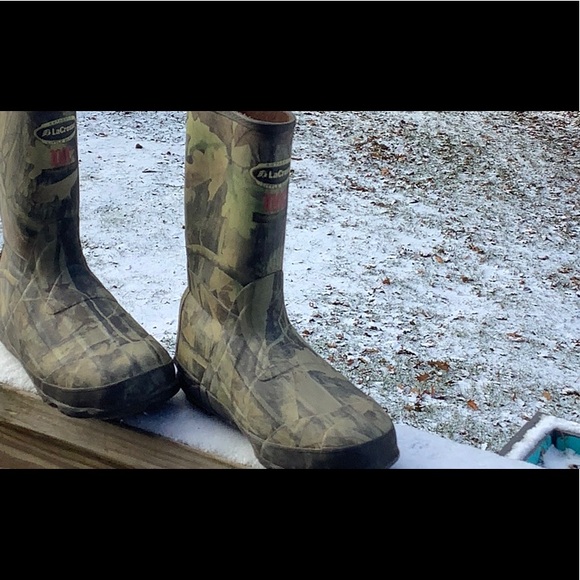 LaCrosse youth Lil’ Burly rubber camo print boots - Picture 2 of 5